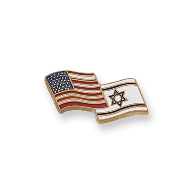 American & Israeli Country Lapel Pin